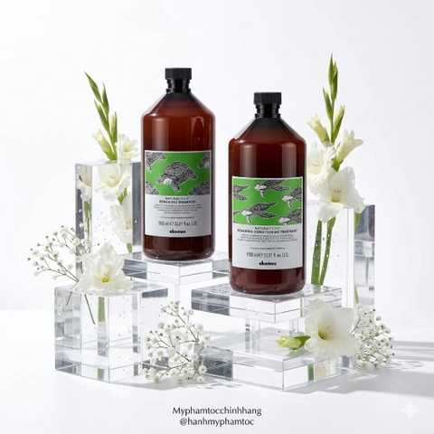 Dầu gội & Dầu xả Davines trường thọ Naturaltech Renewing Shampoo & Renewing Conditioning Treatment