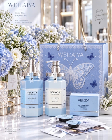 WEILAIYA TRUFFLE INSPIRED BỘ GỘI XẢ EXTRA VOLUME & LUMINOUS REPAIR 450ML