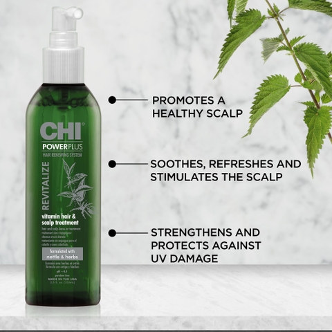 Tinh chất chống rụng và kích thích mọc tóc CHI Power Plus(CHI Power Plus Revitalize Vitamin Hair & Scalp Treatment) 104ml
