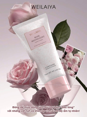 Kem Dưỡng Da Tay Tinh Thể Nước Weilaiya Water Crystal Hand Cream 75ml