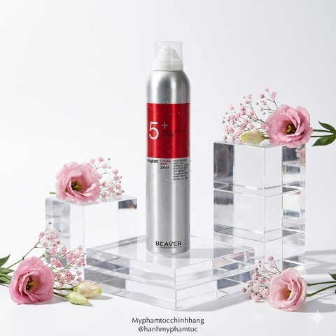 Gôm xịt giữ nếp cứng BEAVER MAGOTAN 5+ hương dâu tây BEAVER Magotan 5+ Firm-Hold Finishing Spray Strawberry Scent) 250ml