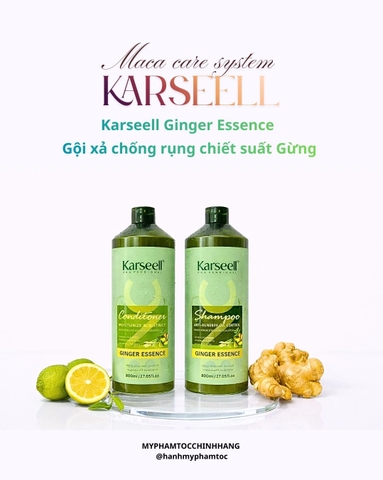 Dầu gội xả Karseell BNC chiết xuất gừng 800ml