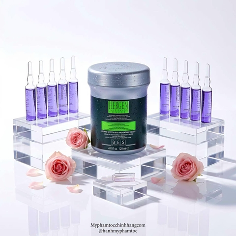 COMBO DẦU GỘI & HUYẾT THANH CHỐNG RỤNG KÍCH THÍCH MỌC TÓC BES HERGEN HAIR LOSS