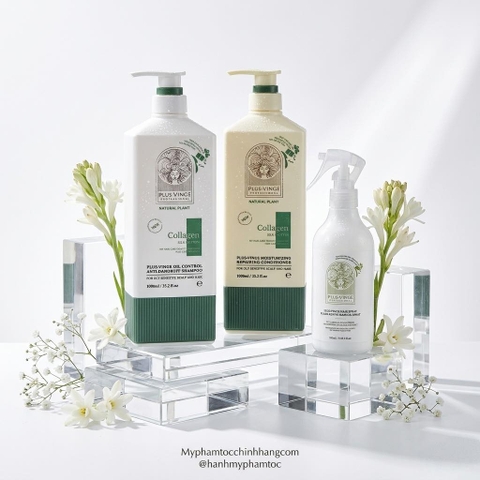 (Mẫu mới 2025) Cặp Dầu Gội Xả Collagen Vinge 1000ML Phục Hồi, Giảm Rụng, Kích mọc tóc