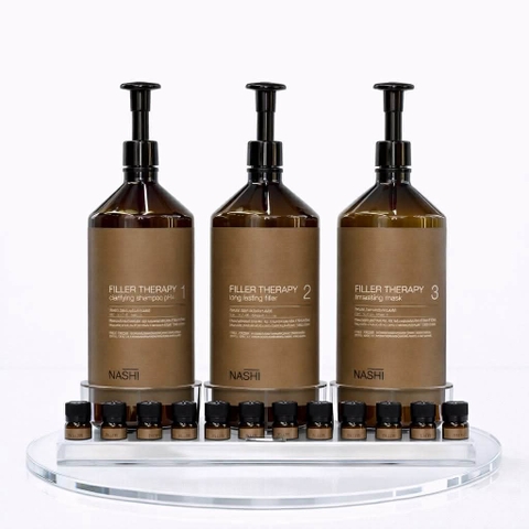 Bộ phục hồi cấu trúc tóc Nashi Filler Therapy 3 bước chuyên sâu Nashi Filler Therapy Step 1 – 2 – 3