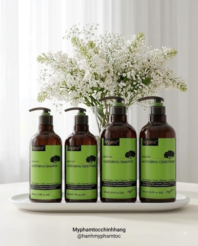 Dầu gội xả ARGANA dưỡng ẩm phục hồi tóc khô xơ Moisturizing 500ml/ 750ml
