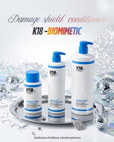 Gội xả K18 bảo vệ pH- DAMAGE SHIELD protective shampoo 250ML-930ML