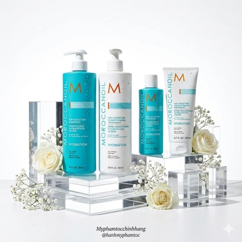 Dầu Gội & Dầu Xả Dưỡng Ẩm Siêu Nhẹ Moroccanoil Hydration Airy Moisture Shampoo & Conditioner