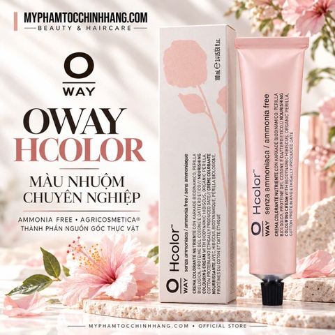 OWAY HCOLOR 100ML – MÀU NHUỘM CHUYÊN NGHIỆP AMMONIA-FREE, NỀN TẢNG AGRICOSMETICA®