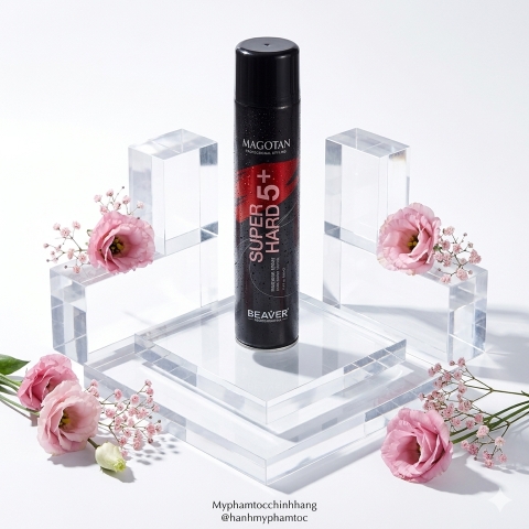 Gôm xịt tạo kiểu BEAVER Magotan Super Hard 420ml