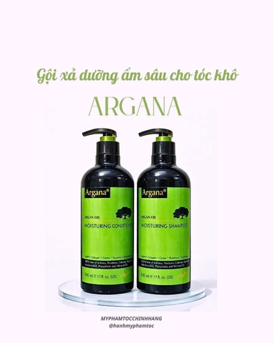 Dầu gội xả ARGANA dưỡng ẩm phục hồi tóc khô xơ Moisturizing 500ml/ 750ml