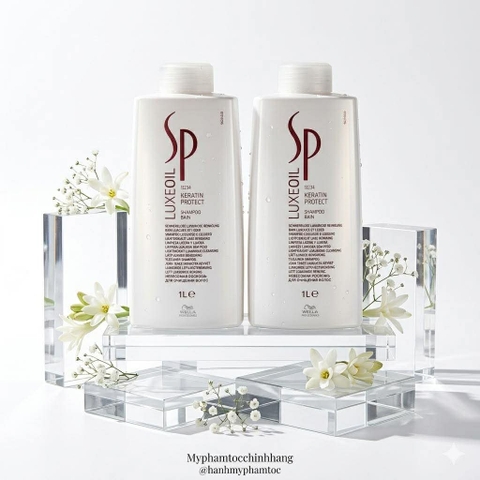 Dầu gội và dầu xả phục hồi SP Argan Luxeoil Keratin shampoo & conditioner 1000ml