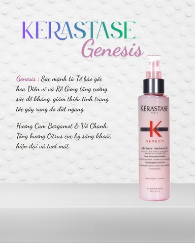 Xịt dưỡng chống gãy rụng Kérastase Genesis Défense Thermique Blow-Dry Primer 150ml