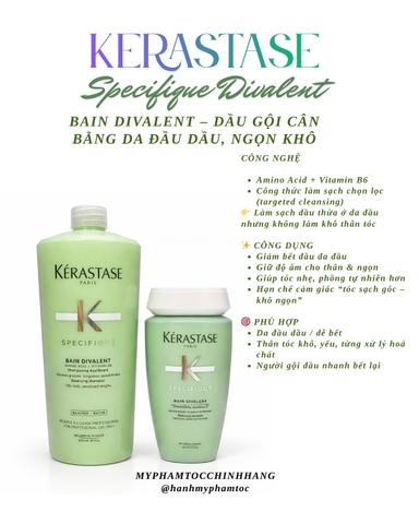 Dầu gội và Mặt nạ Kérastase Divalent