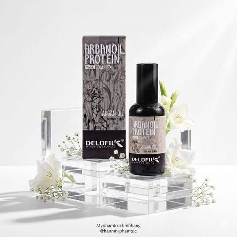 TINH DẦU DELOFIL ARGAN OIL PHỤC HỒI TÓC HƯ TỔN BÓNG MƯỢT 50ML HAIR TREATMENT