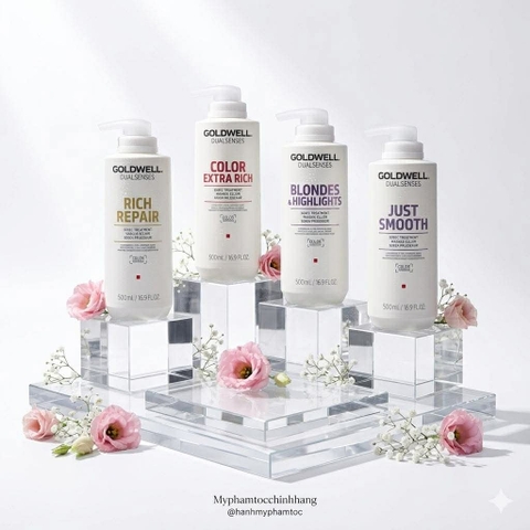 Mặt nạ tóc Goldwell 60 giây (Goldwell Dualsenses 60sec Treatment) 200ml - 500ml