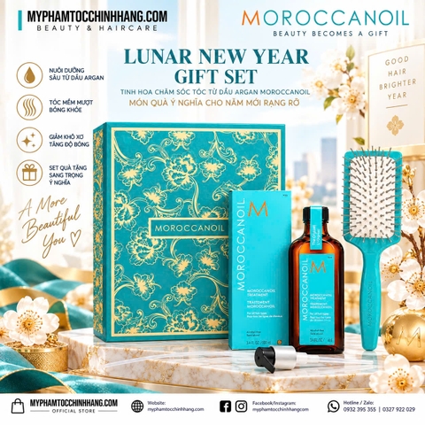 MOROCCANOIL LUNAR NEW YEAR GIFT SET | SET QUÀ oil +  MOROCCANOIL TREATMENT 100ML