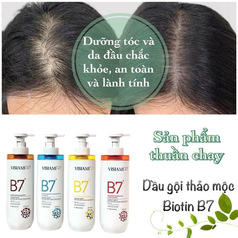 BIOTIN VISIAMI B7 Dầu Gội Xả Thảo Dược Cao Cấp B7 780ML