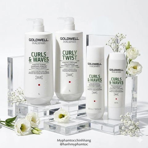 Dầu gội và dầu xả Goldwell Dualsenses Curls & Waves Hydrating Shampoo & Conditioner