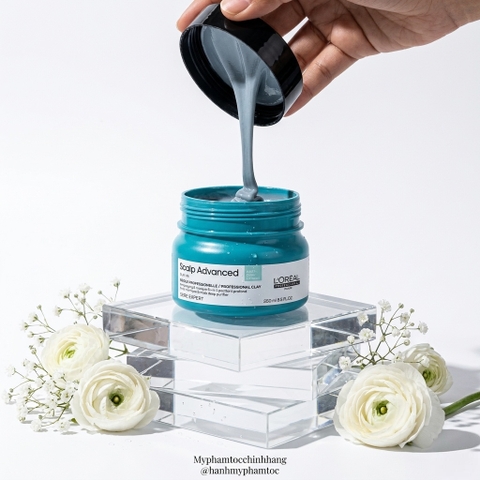 MẶT NẠ ĐẤT SÉT 2 TRONG 1 L'OREAL ANTI OILINESS CLAY  75ML 250ML TẨY DA CHẾT DA ĐẦU