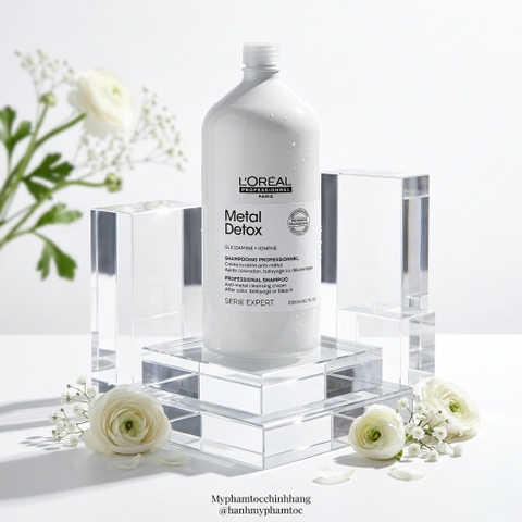 Dầu Gội Và Dầu Hấp L'oreal Metal DX Thải Độc Kim Loại Cho tóc nhuộm 300ML - 250ML - 1500ml - 500ml