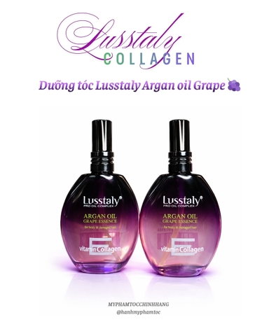 TINH DẦU DƯỠNG BÓNG LUSSTALY COLLAGEN VITAMIN E 50ML SHINE HAIR SERUM