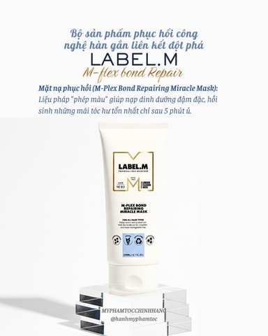 Mặt nạ phục hồi tóc chuyên sâu Label.m M-Plex Bond Repairing Miracle Mask 200ml