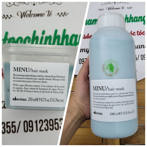 MẶT NẠ DƯỠNG BÓNG DAVINES MINU 250ML - 1000ML