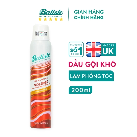 Dầu gội khô Batiste Dry Shampoo 200ml