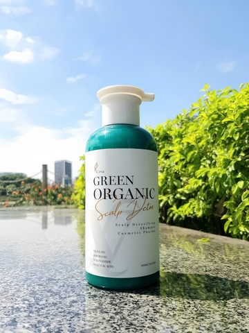 Dầu Gội và mặt nạ Thải Độc , Tẩy Tế Bào Chết Da Đầu LEVA GREEN ORGANIC Scalp Detox 450ml