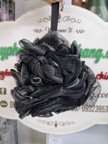 Bông tắm than hoạt tính tròn cao cấp