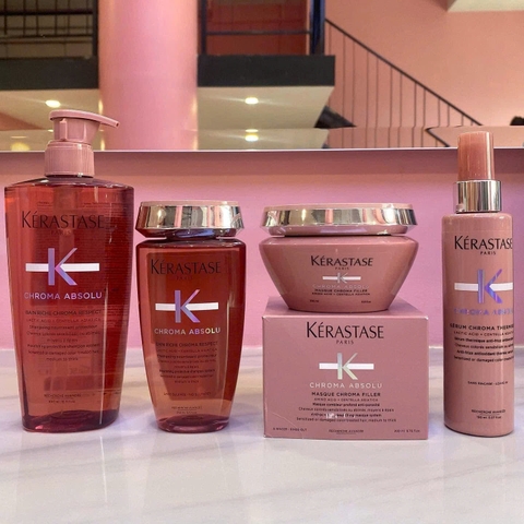 Dầu gội xả, măt nạ cho tóc nhuộm Kerastase Chroma Absolu Bain Riche Chroma Respect 250ml 200ml 1000ml