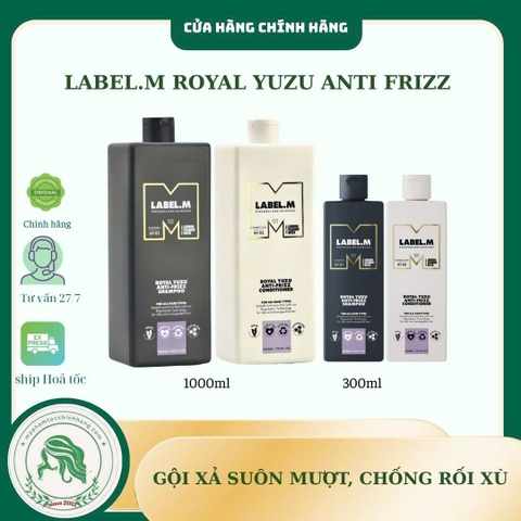 Dầu gội và dầu xả chống xù rối Label.m Anti-Frizz Shampoo & Conditioner
