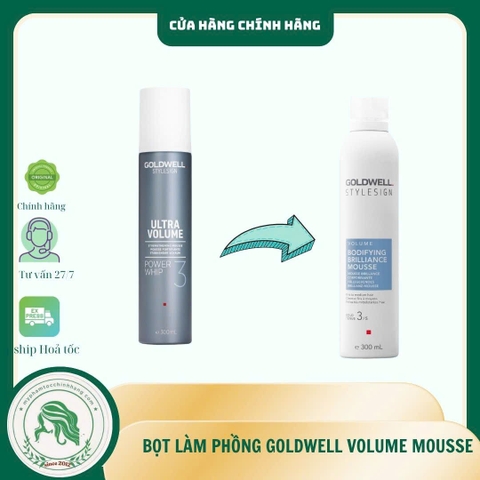 Bọt tạo kiểu tăng phồng Goldwell StyleSign Volume Bodifying Control Mousse 300ml