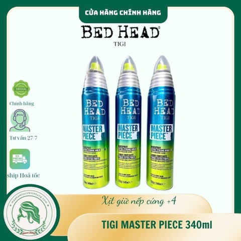 Keo xịt tóc giữ nếp vừa TIGI Bed Head Masterpiece Shine Hairspray 340ml