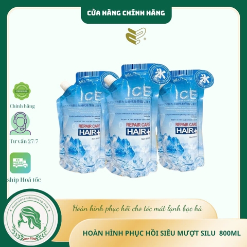 Dầu xả SILU Hoàn Hình Mát Lạnh da đầu (SILU Ice Repair Care Conditioner) 800ml