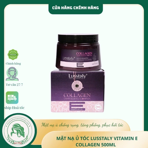 HẤP PHỤC HỒI LUSSTALY COLLAGEN VITAMIN E 500ML