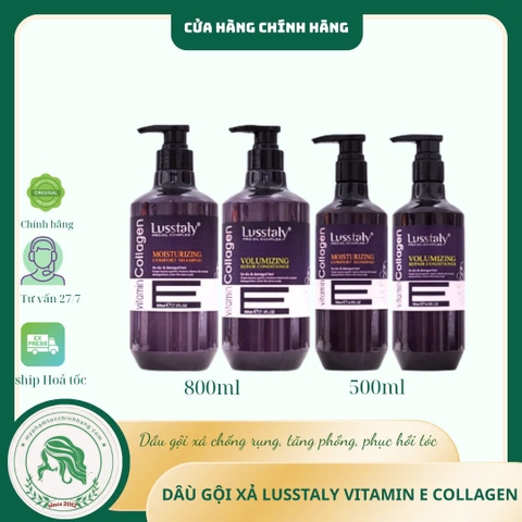 DẦU GỘI XẢ LUSSTALY COLLAGEN E 800ML