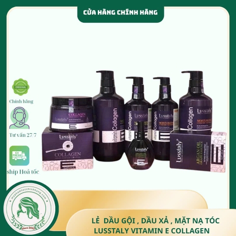 DẦU GỘI XẢ LUSSTALY COLLAGEN E 500ML