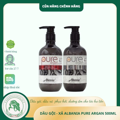 Dầu gội xả Abania Pure Argan 500ml