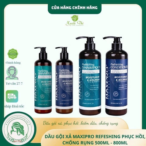 DẦU GỘI XẢ SIÊU PHỤC HỒI MAXIPRO COLLAGEN 500ML- 800ML