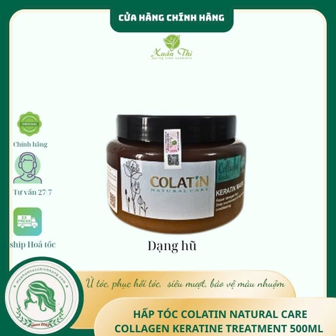 Kem Hấp Phục Hồi Tóc Colatin Collagen Keratin Mask 500ml