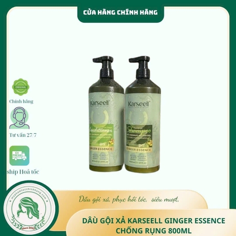 Dầu gội xả Karseell BNC chiết xuất gừng 800ml