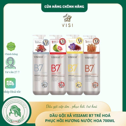 BIOTIN VISIAMI B7 Dầu Gội Xả Thảo Dược Cao Cấp B7 780ML