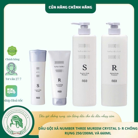 Dầu gội giảm rụng cho da đầu khô và nhạy cảm Number three 003 Muriem S