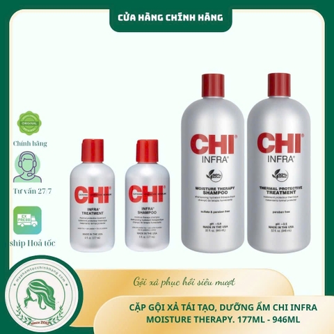 Dầu gội xả CHI Infra  (CHI Infra Shampoo & Treatment) 355ml 946ml