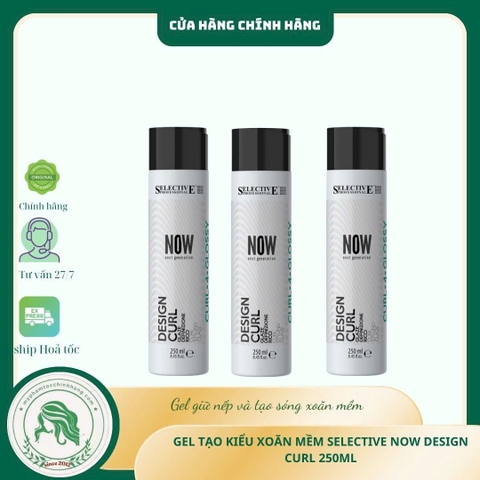 Gel tạo kiểu dành cho tóc xoăn Selective Design Curl (Selective Professional Design Curl Sculpting Gel) 250ml