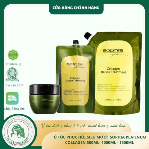 Hấp phục hồi thảo dược Sophia Herbal Collagen Hair Mask  450ML - 1000ML - 1500ml