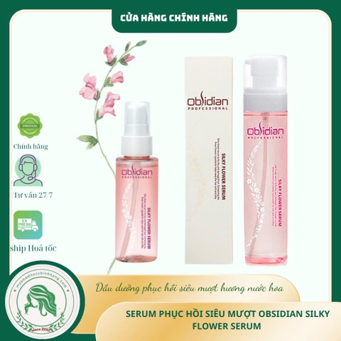 Huyết Thanh Dưỡng Tóc Obsidian Siêu Mềm Mượt – Silky Flower Serum 45ml 110ml