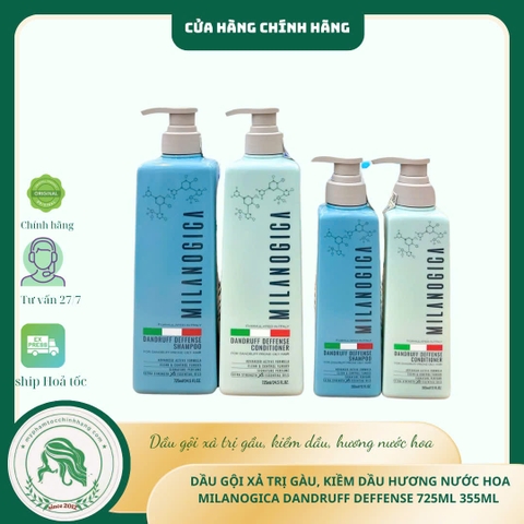 Dầu gội xả Milanogica trị gàu (Milanogica Anti-Dandruff Shampoo & Conditioner) 350ml 725ml